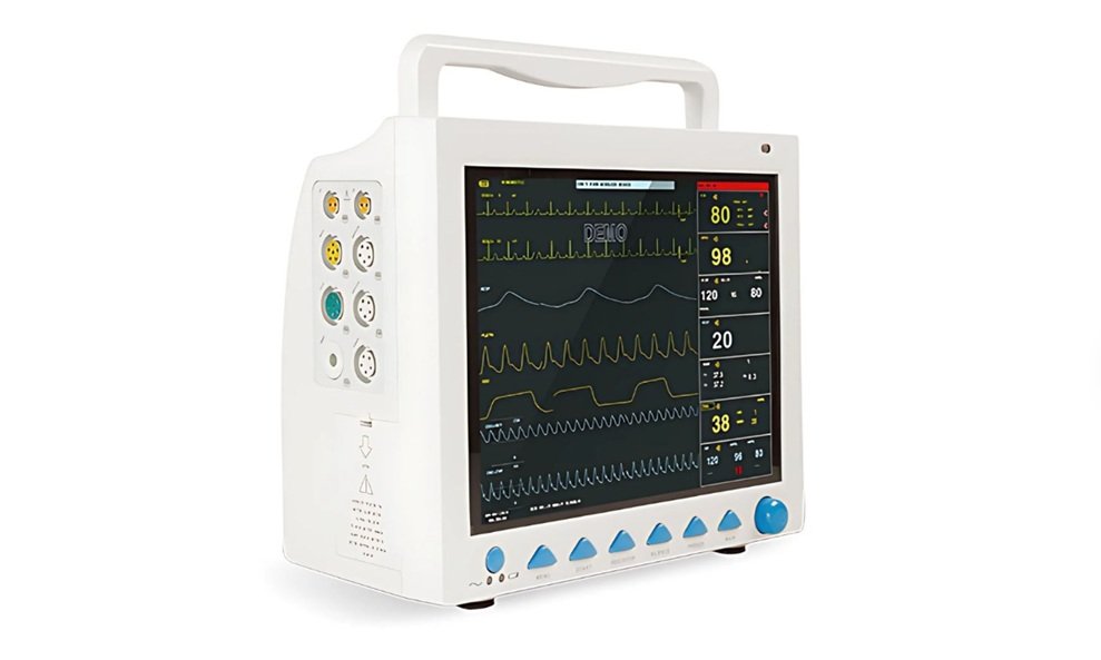 Contec CMS8000 Multipara Patient Monitor for Adult, Pediatric and Neonatal Patients | Monitor Parameters ECG, RESP, NIBP, SpO2, and dual-chan nel TEMP - Image 2