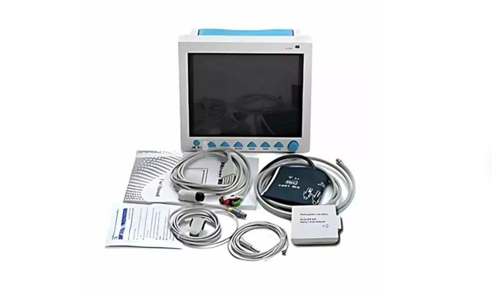 Contec CMS8000 Multipara Patient Monitor for Adult, Pediatric and Neonatal Patients | Monitor Parameters ECG, RESP, NIBP, SpO2, and dual-chan nel TEMP - Image 3